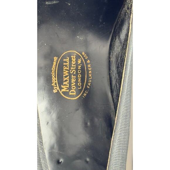 Henry Maxwell London Black Square-Toe Loafers M 10